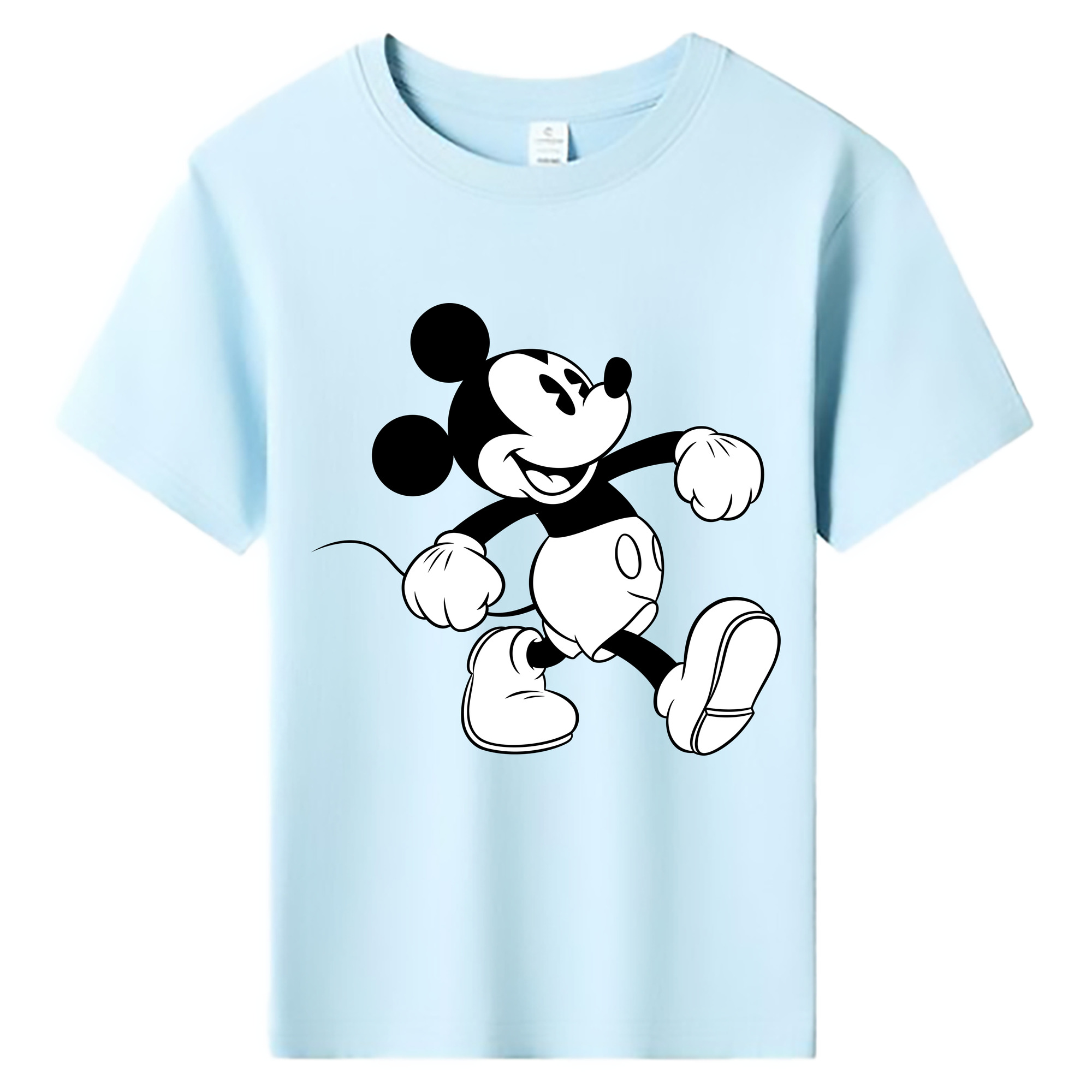 ミッキーマウス Mickey Mouse 綿100％キッズTシャツ（フロントプリント）